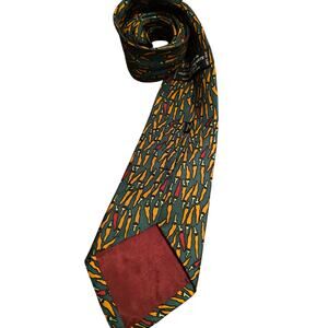 Museum of Fine Arts‎ Boston Chili Pepper Silk Neck Tie Abstract Art
